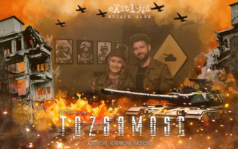 Pokój w klimacie wojennym idealny dla dwojga