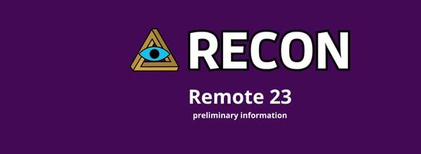 Room Escape Artist have announced this year's RECON - quite a change from last year!