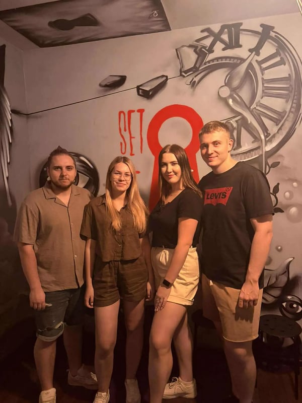 Снимка от стая за бягство