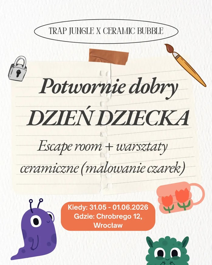 Escape room + warsztaty cerami